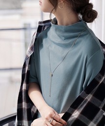 レディースのTシャツ/カットソー（ブルー・ネイビー/青色系