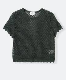 LANVIN en Bleu | シアーラメレースニット(ニット/セーター)