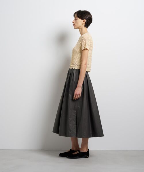 LANVIN en Bleu（ランバンオンブルー）の「シアーラメレースニット（ニット/セーター・レディース・ブラック/グリーン/ベージュ・38）」の5枚目の写真