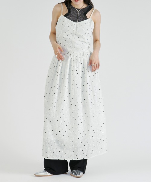 Ezick(エジック)の「Assorted cotton lace camisole dress/アソートコットンレースキャミワンピース(ワンピース・レディース・ホワイト/オフホワイト・FREE)」の9枚目の写真