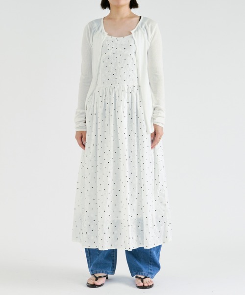 Ezick(エジック)の「Assorted cotton lace camisole dress/アソートコットンレースキャミワンピース(ワンピース・レディース・ホワイト/オフホワイト・FREE)」の5枚目の写真