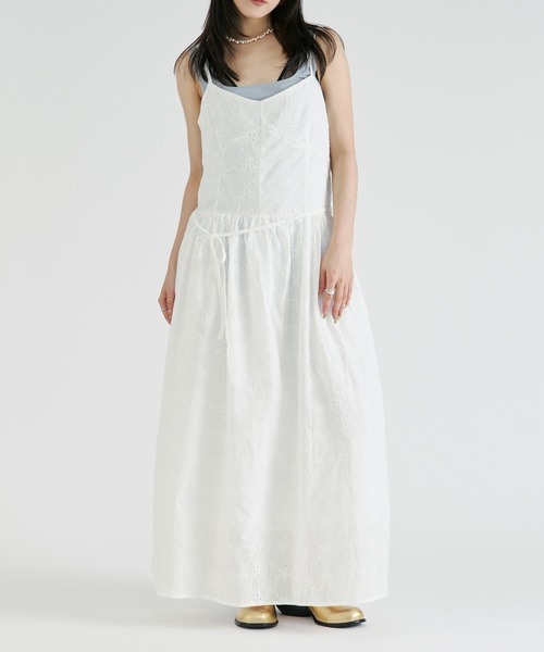 Ezick(エジック)の「Assorted cotton lace camisole dress/アソートコットンレースキャミワンピース(ワンピース・レディース・ホワイト/オフホワイト・FREE)」の20枚目の写真