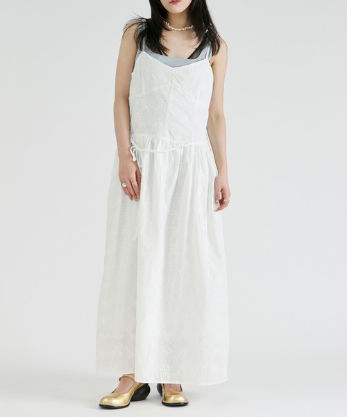 Ezick(エジック)の「Assorted cotton lace camisole dress/アソートコットンレースキャミワンピース(ワンピース・レディース・ホワイト/オフホワイト・FREE)」の21枚目の写真