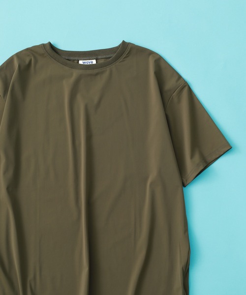 FUNALIVE(ファンアライブ)の「ユニセックス 冷感 無地 半袖 Tシャツ(Tシャツ/カットソー・メンズ・グレー/ネイビー/カーキ/ブラック・L/LL/M)」の6枚目の写真