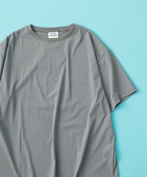 FUNALIVE(ファンアライブ)の「ユニセックス 冷感 無地 半袖 Tシャツ(Tシャツ/カットソー・メンズ・グレー/ネイビー/カーキ/ブラック・L/LL/M)」の5枚目の写真