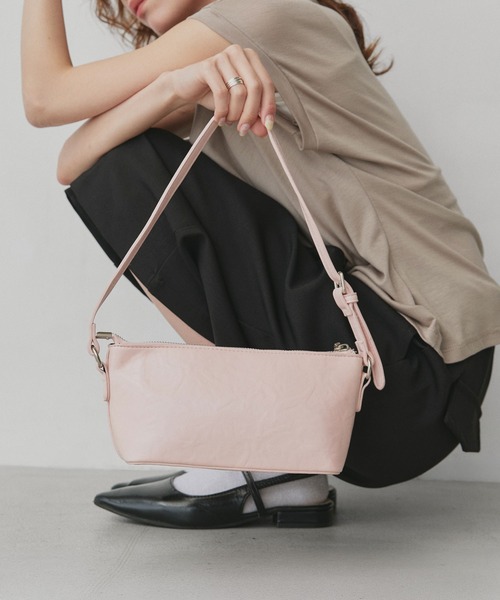 ad thie(アドティエ)の「パステルカラー 2way ショルダーバッグ(ショルダーバッグ・レディース・ピンク/ブラック/ライトブルー/アイボリー・FREE)」の1枚目の写真