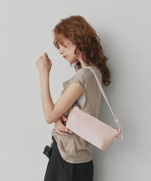 ad thie(アドティエ)の「パステルカラー 2way ショルダーバッグ(ショルダーバッグ・レディース・ピンク/ブラック/ライトブルー/アイボリー・FREE)」の17枚目の写真