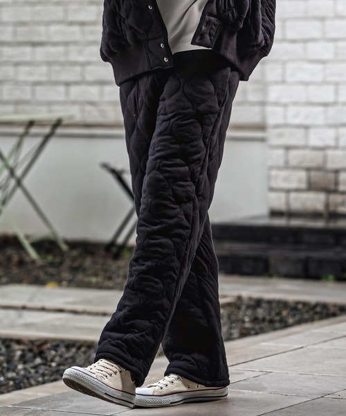 CAMBIO(カンビオ)の「mp15181-Wave Quilted Wide Straight Pants キルティングワイドストレートパンツ(A73526cmb)(その他パンツ・メンズ・ベージュ/ブラック・M/S/L)」の10枚目の写真