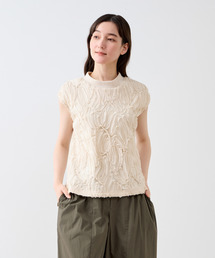 【LOURMARIN】テープチュール刺繍ノースリーブ