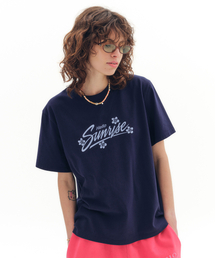 HELLO SUNRISE（ハローサンライズ）の「HS Sunrise Bloom Tee_Navy（Tシャツ/カットソー）」