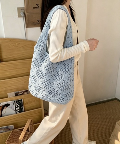 Miniministore(ミニミニストア)の「トートバッグ レディースショルダーバッグ(トートバッグ・レディース・ダークベージュ/アイボリー/キャメル/ピンク/ライトブルー・FREE)」の19枚目の写真