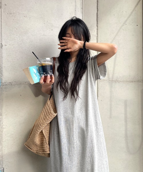 FAVORITO(ファヴォリート)の「TEEワンピース(ワンピース・レディース・ダークグレー/ライトグレー・F)」の20枚目の写真