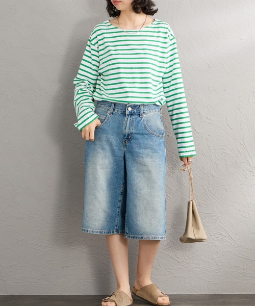 Levi's（リーバイス）の「[LEVI’S/リーバイス] SUPER BAGGY JORT スーパーバギーショートジーンズ（デニムパンツ・レディース・ライトインディゴブルー/ブラック・26/25/27）」の18枚目の写真