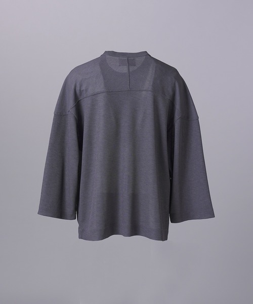 MAISON SPECIAL(メゾンスペシャル)の「《UNISEX》Dry Waffle Prime-Over Football T-shirt/ドライワッフルプライムオーバーフットボールTシャツ【MAISON SPECIAL/メゾンスペシャル】(Tシャツ/カットソー・メンズ・ブラック/チャコールグレー/ライトグレー・0/2/1)」の15枚目の写真