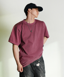 15番手ピグメントエッセンシャルクルーネック_PIGMENT RED