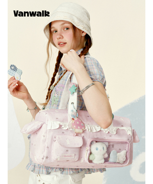 VANWALK（バンウォーク）の「River Pocket Tote Bag [Pink]（ショルダーバッグ・レディース・ピンク・FREE）」の2枚目の写真