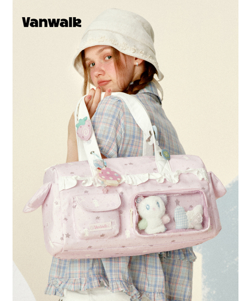 VANWALK（バンウォーク）の「River Pocket Tote Bag [Pink]（ショルダーバッグ・レディース・ピンク・FREE）」の4枚目の写真