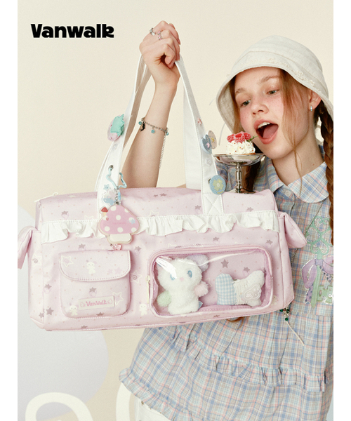 VANWALK（バンウォーク）の「River Pocket Tote Bag [Pink]（ショルダーバッグ・レディース・ピンク・FREE）」の6枚目の写真