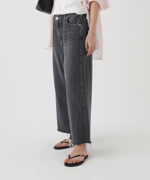BABYLONE（バビロン）の「【upper hights】THE LINDA（デニムパンツ・レディース・チャコール・25inch/24inch）」の3枚目の写真