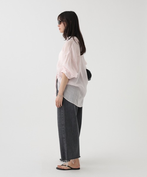 BABYLONE（バビロン）の「【upper hights】THE LINDA（デニムパンツ・レディース・チャコール・25inch/24inch）」の6枚目の写真