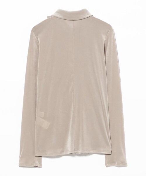 Ray BEAMS(レイビームス)の「フロッキー チュール フリル シャツ(Tシャツ/カットソー・レディース・ライトグレー/ダークブラウン・ONE SIZE)」の20枚目の写真