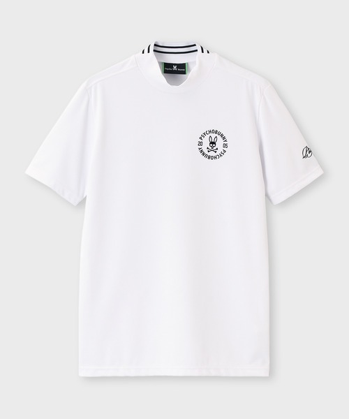 Psycho Bunny（サイコバニー）の「[GOLF]サークルロゴテック UVモックネックTシャツ（Tシャツ/カットソー・メンズ・ライトグレー/ネイビー/ブラック/ホワイト・MEDIUM/LARGE/X-LARGE）」の8枚目の写真