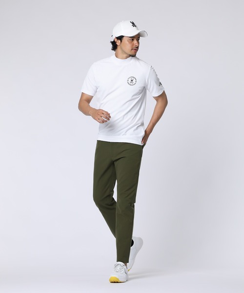Psycho Bunny（サイコバニー）の「[GOLF]サークルロゴテック UVモックネックTシャツ（Tシャツ/カットソー・メンズ・ライトグレー/ネイビー/ブラック/ホワイト・MEDIUM/LARGE/X-LARGE）」の7枚目の写真