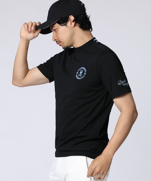 Psycho Bunny（サイコバニー）の「[GOLF]サークルロゴテック UVモックネックTシャツ（Tシャツ/カットソー・メンズ・ライトグレー/ネイビー/ブラック/ホワイト・MEDIUM/LARGE/X-LARGE）」の11枚目の写真