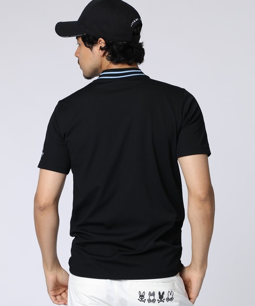 Psycho Bunny（サイコバニー）の「[GOLF]サークルロゴテック UVモックネックTシャツ（Tシャツ/カットソー・メンズ・ライトグレー/ネイビー/ブラック/ホワイト・MEDIUM/LARGE/X-LARGE）」の12枚目の写真