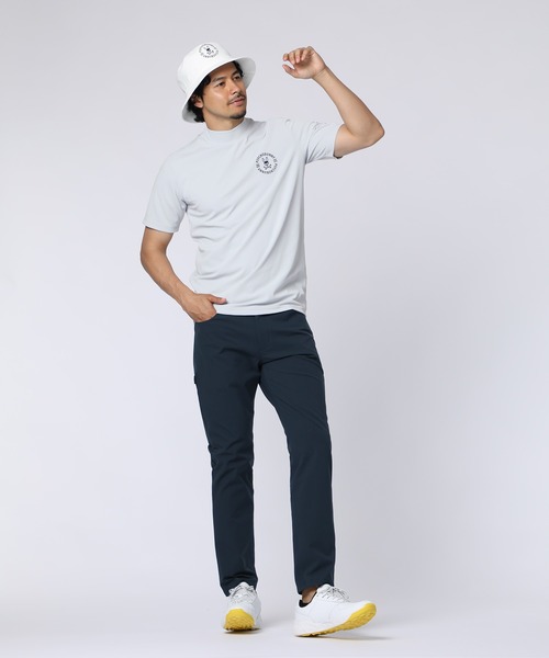 Psycho Bunny（サイコバニー）の「[GOLF]サークルロゴテック UVモックネックTシャツ（Tシャツ/カットソー・メンズ・ライトグレー/ネイビー/ブラック/ホワイト・MEDIUM/LARGE/X-LARGE）」の19枚目の写真