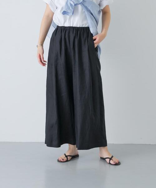 かぐれ(カグレ)の「カラーリネンクロップドパンツ(その他パンツ・レディース・レッド/ブルー/ベージュ/ブラック・FREE)」の8枚目の写真