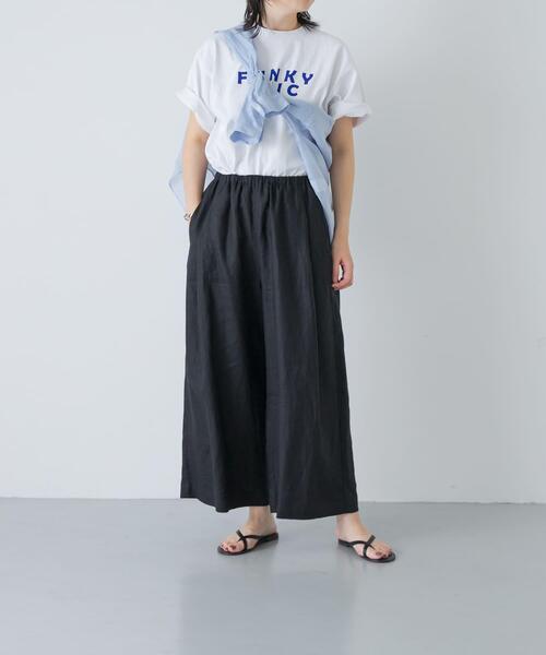 かぐれ(カグレ)の「カラーリネンクロップドパンツ(その他パンツ・レディース・レッド/ブルー/ベージュ/ブラック・FREE)」の10枚目の写真