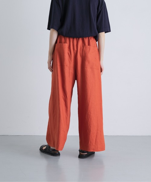 かぐれ(カグレ)の「カラーリネンクロップドパンツ(その他パンツ・レディース・レッド/ブルー/ベージュ/ブラック・FREE)」の8枚目の写真