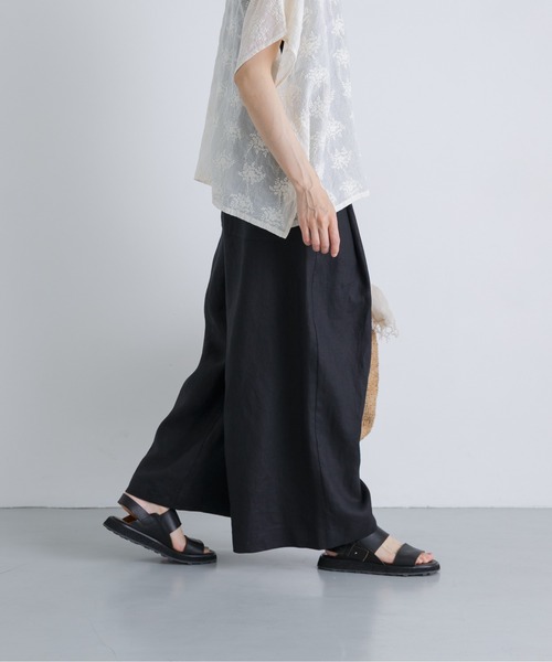 かぐれ(カグレ)の「カラーリネンクロップドパンツ(その他パンツ・レディース・レッド/ブルー/ベージュ/ブラック・FREE)」の16枚目の写真