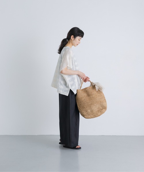 かぐれ(カグレ)の「カラーリネンクロップドパンツ(その他パンツ・レディース・レッド/ブルー/ベージュ/ブラック・FREE)」の20枚目の写真