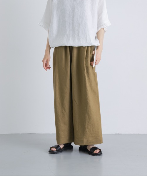 かぐれ(カグレ)の「カラーリネンクロップドパンツ(その他パンツ・レディース・レッド/ブルー/ベージュ/ブラック・FREE)」の22枚目の写真