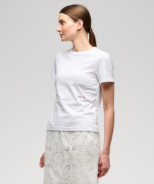 Ernie Palo(アーニー パロ)の「Ernie Palo / 刺繍Tシャツ《ESTNATION EXCLUSIVE》(Tシャツ/カットソー・レディース・ブラウン/ホワイト・FREE)」の18枚目の写真