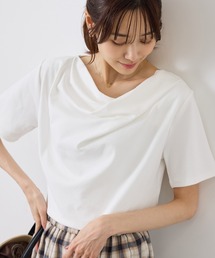 ROPE' PICNIC | ハーフスリーブドレープカットトップス(Tシャツ/カットソー)