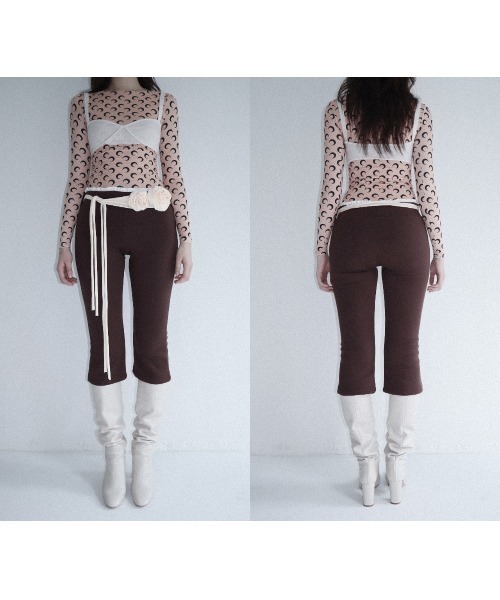 CladdA(クラタ)の「lace capri pants(その他パンツ・レディース・ブラウン・FREE)」の1枚目の写真