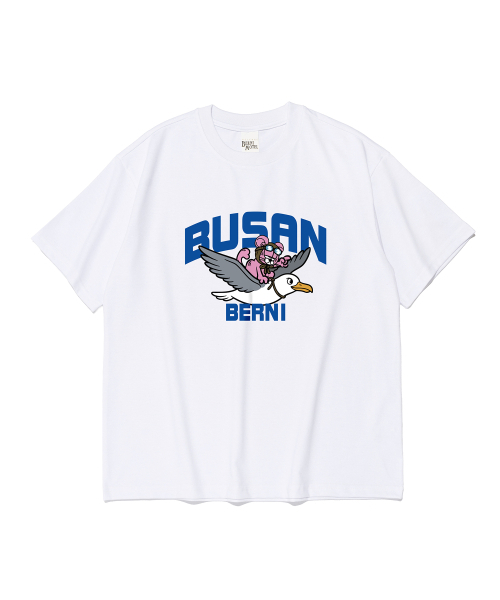 BERNI(ベルニ)の「釜山カモメトリップ半袖Tシャツ(ホワイト)(Tシャツ/カットソー・レディース・その他・SMALL/MEDIUM/LARGE/X-LARGE/2XL)」の2枚目の写真