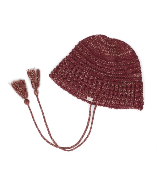 OVERRIDE(オーバーライド)の「OVERRIDE KNIT BALLOON CLOCHE HAT SGP / オーバーライド(ハット・レディース・パープル/ブラック/ブラウン・57~59cm)」の11枚目の写真