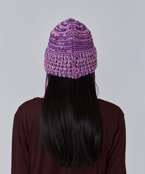 OVERRIDE(オーバーライド)の「OVERRIDE KNIT BALLOON CLOCHE HAT SGP / オーバーライド(ハット・レディース・パープル/ブラック/ブラウン・57~59cm)」の17枚目の写真