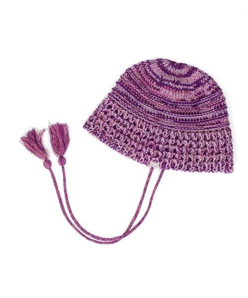 OVERRIDE(オーバーライド)の「OVERRIDE KNIT BALLOON CLOCHE HAT SGP / オーバーライド(ハット・レディース・パープル/ブラック/ブラウン・57~59cm)」の18枚目の写真