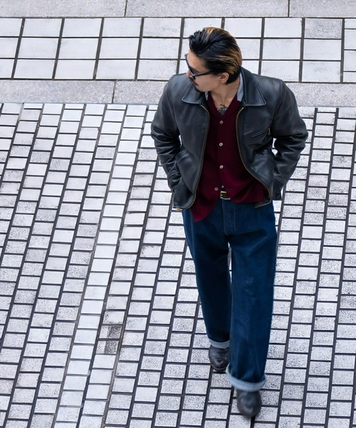 MAGIC NUMBER（マジック ナンバー）の「【MAGIC NUMBER】RED EAR ”備中” SELVEDGE DENIM WIDE PANTS（デニムパンツ・メンズ・インディゴブルー/ブラック・MEDIUM/LARGE）」の3枚目の写真