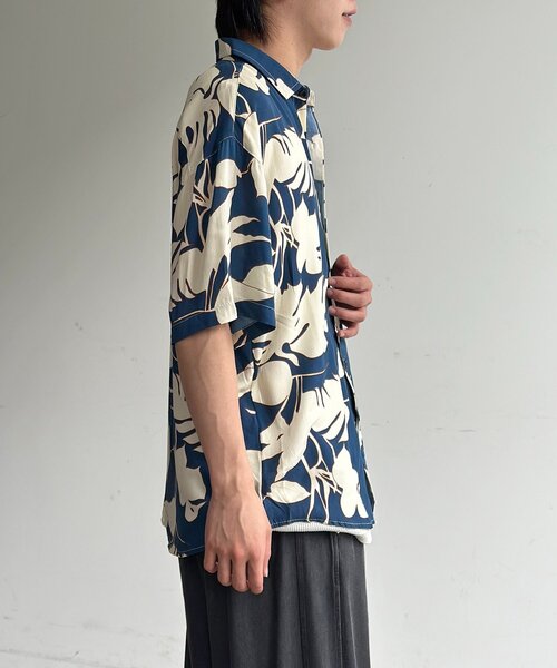 CPCM（シーピーシーエム）の「アソートアロハシャツ（シャツ/ブラウス・メンズ・ネイビー/レッド/ホワイト/オレンジ・LARGE/MEDIUM）」の7枚目の写真