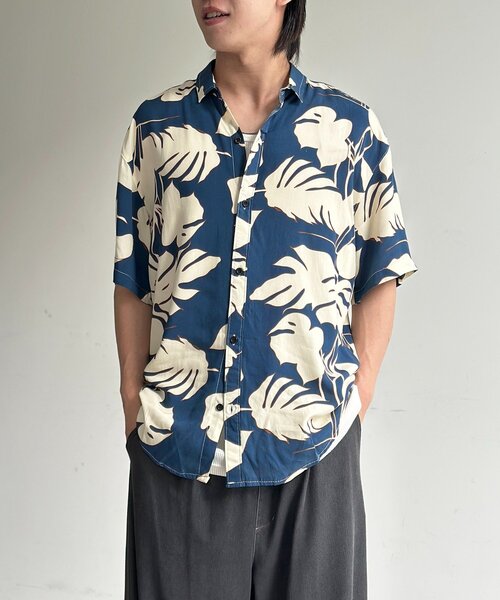 CPCM（シーピーシーエム）の「アソートアロハシャツ（シャツ/ブラウス・メンズ・ネイビー/レッド/ホワイト/オレンジ・LARGE/MEDIUM）」の8枚目の写真