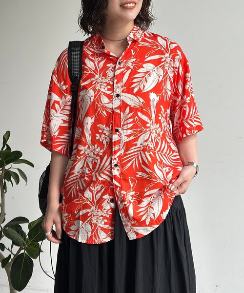 CPCM（シーピーシーエム）の「アソートアロハシャツ（シャツ/ブラウス・メンズ・ネイビー/レッド/ホワイト/オレンジ・LARGE/MEDIUM）」の10枚目の写真