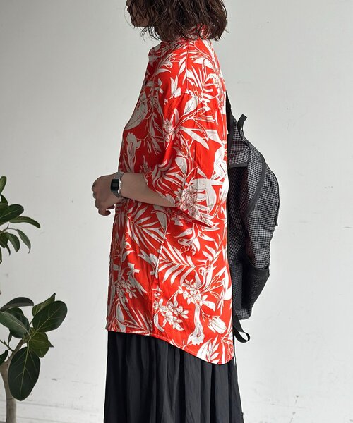 CPCM（シーピーシーエム）の「アソートアロハシャツ（シャツ/ブラウス・メンズ・ネイビー/レッド/ホワイト/オレンジ・LARGE/MEDIUM）」の11枚目の写真