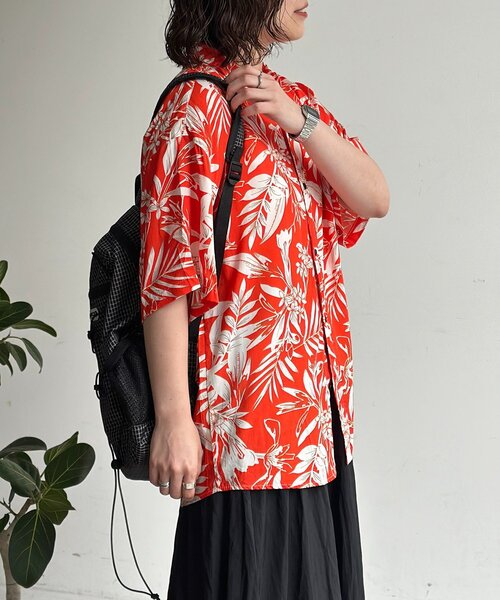 CPCM（シーピーシーエム）の「アソートアロハシャツ（シャツ/ブラウス・メンズ・ネイビー/レッド/ホワイト/オレンジ・LARGE/MEDIUM）」の13枚目の写真