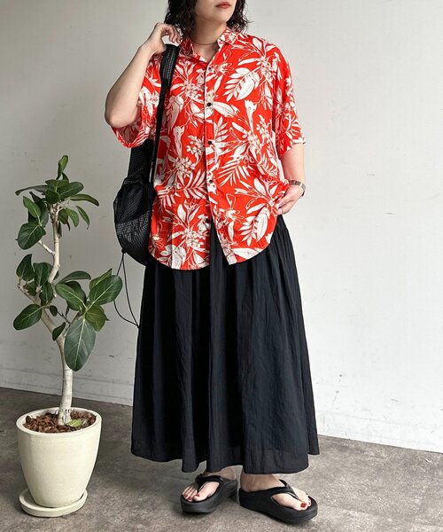 CPCM（シーピーシーエム）の「アソートアロハシャツ（シャツ/ブラウス・メンズ・ネイビー/レッド/ホワイト/オレンジ・LARGE/MEDIUM）」の14枚目の写真